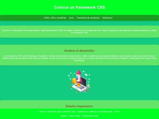 act25/frameworkCSS screenshot