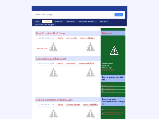 Criticas screenshot