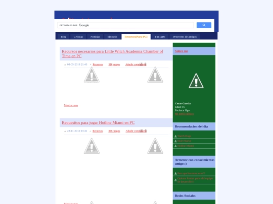 Recursos screenshot