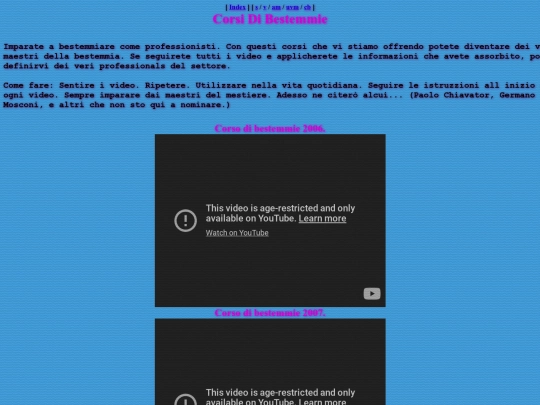 corsodibestemmie screenshot