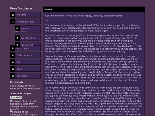 writing/fallen screenshot
