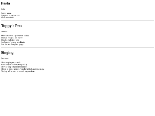 ThreePoems screenshot