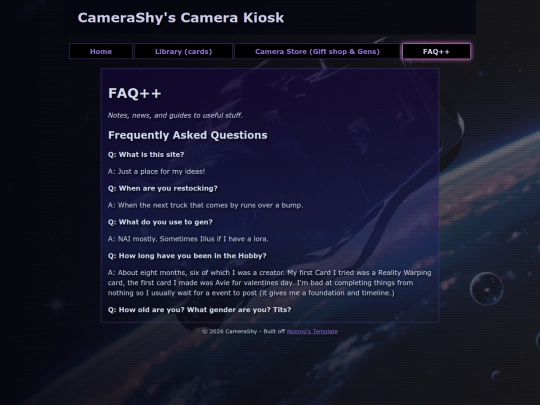 faq screenshot