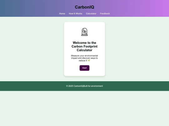 CarbonIQ/calculator screenshot