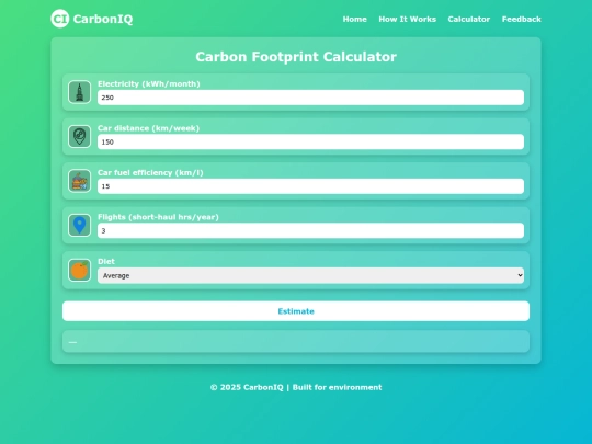CarbonTech/calculate screenshot