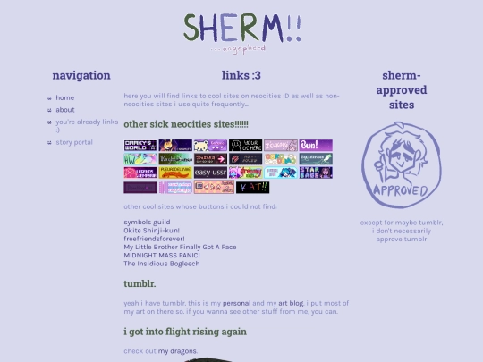 links screenshot