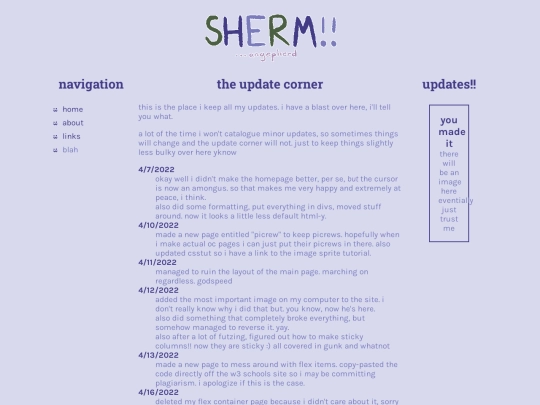 updates screenshot