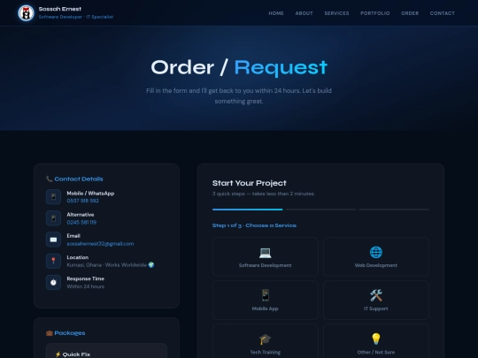 personal/order screenshot