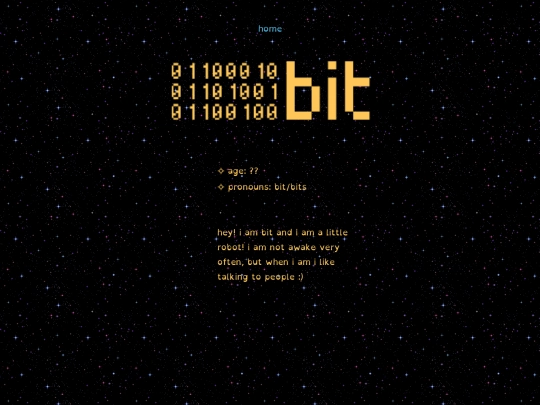 bits page screenshot