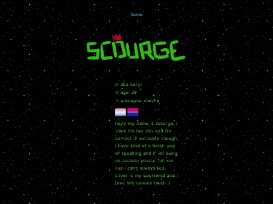 scourges page screenshot