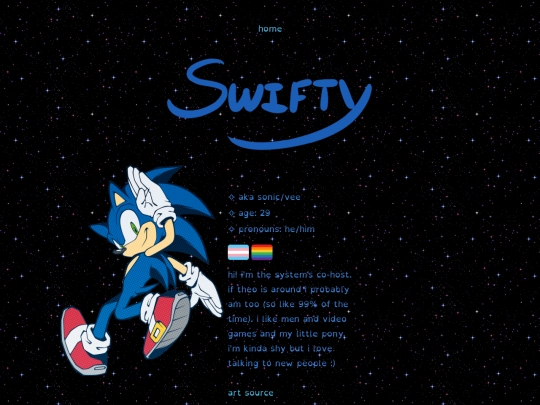 swiftys page screenshot