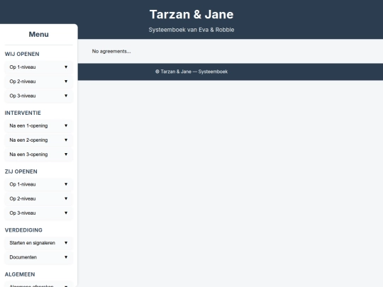 Systeemboek Nieuw/3-Openingen-Zij/3NT-Zij-Opening screenshot