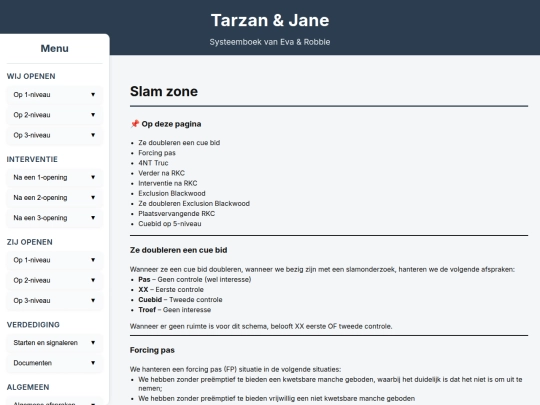 Systeemboek Nieuw/Algemene Afspraken/SlamZone screenshot