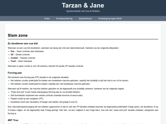 Systeemboek/Algemene Afspraken/SlamZone screenshot