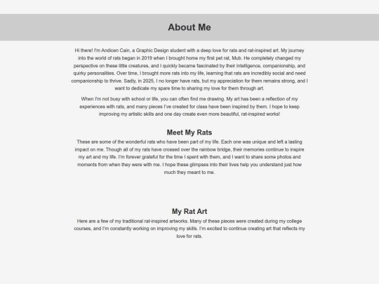 AboutMe screenshot