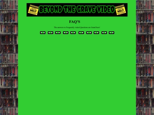 FAQs screenshot