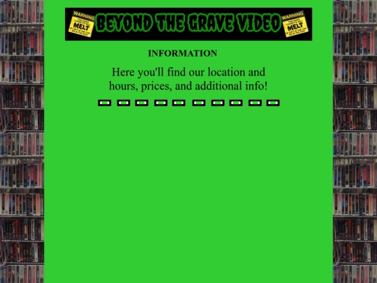information screenshot