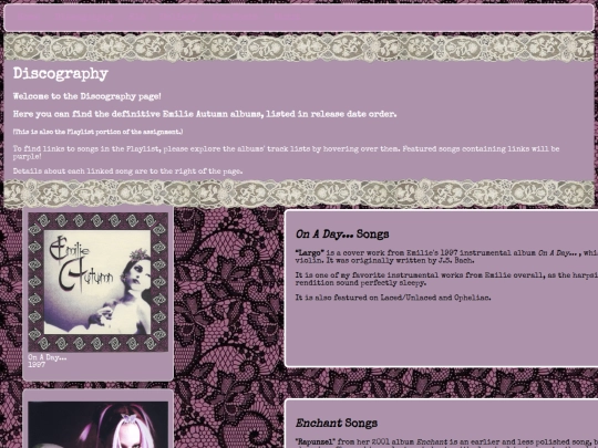 discography screenshot