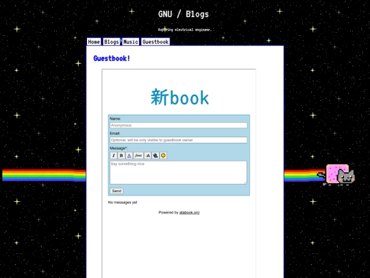 Guestbook screenshot