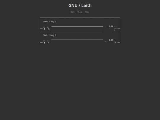 Music/fawm screenshot
