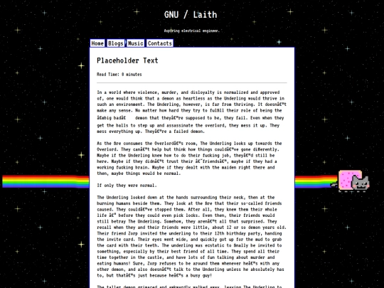 blogs/underling screenshot