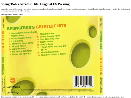 spongehits screenshot