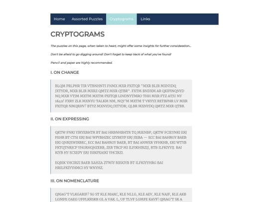 cryptograms screenshot