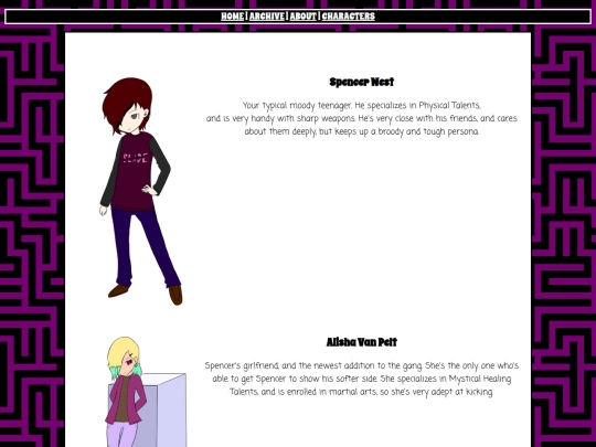 Comic/characters screenshot