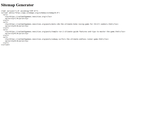 sitemap screenshot