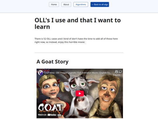 algorithms/OLLs screenshot