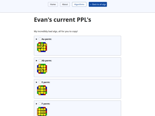 algorithms/PLLs screenshot