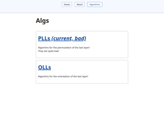 algorithms screenshot