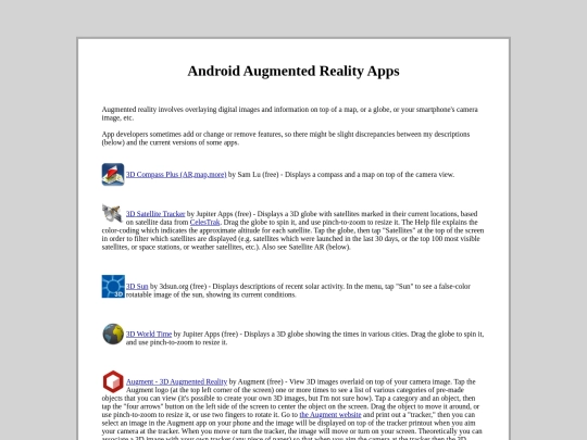 androidsmartphones/AugmentedRealityApps screenshot