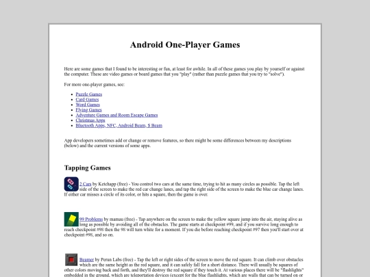 androidsmartphones/OnePlayerGames screenshot