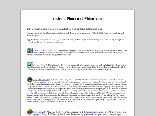 androidsmartphones/PhotoAndVideoApps screenshot