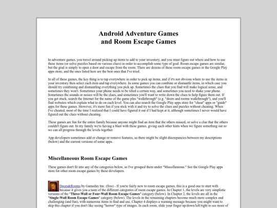 androidsmartphones/RoomEscapeGames screenshot