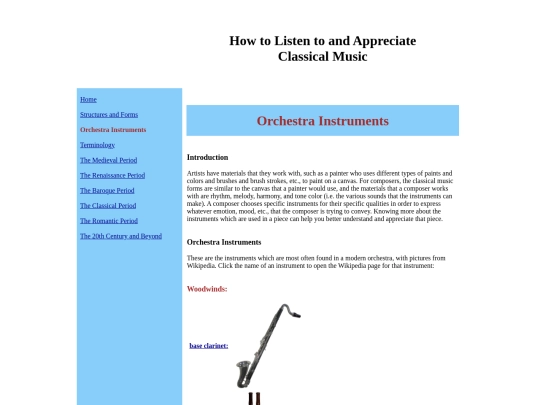classicalmusic/ClassicalMusic_Instruments screenshot
