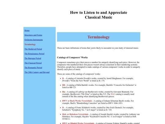 classicalmusic/ClassicalMusic_Terminology screenshot