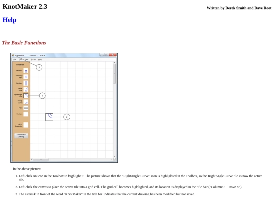 knotmaker/KnotMaker_Help/KnotMaker_Help screenshot