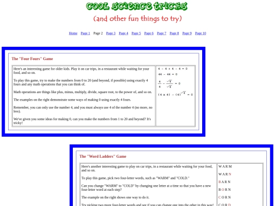 sciencetricks/Page2 screenshot