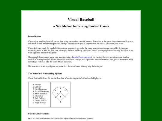 visualbaseball screenshot