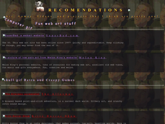 recommendations screenshot