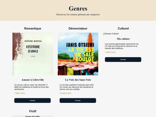 genres screenshot