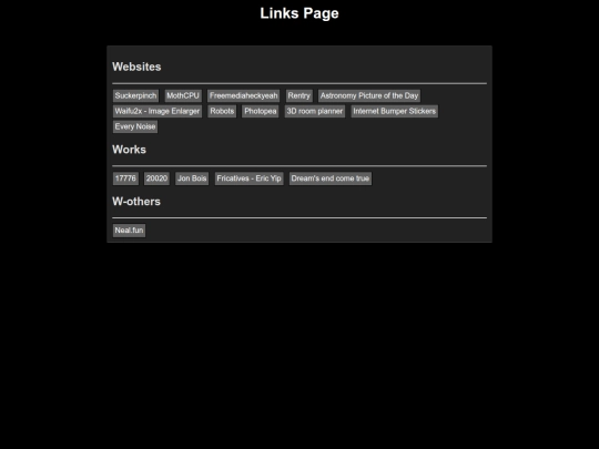 links screenshot