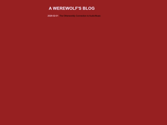 blogentries/bloghome screenshot