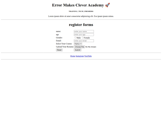 emc/register screenshot