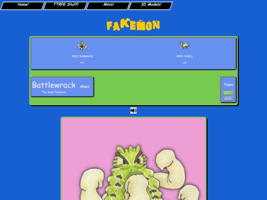 pokemon/fakemon/dex/003_battlewrack screenshot
