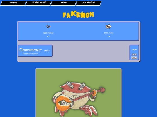 pokemon/fakemon/dex/037_clawammer screenshot