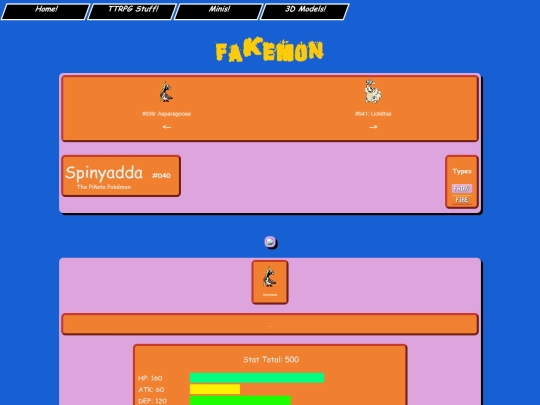 pokemon/fakemon/dex/040_spinyadda screenshot