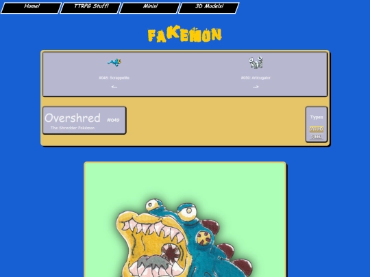 pokemon/fakemon/dex/049_overshred screenshot